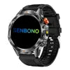 SENBONO V75 Metal Body Compass for Call Message Push Deep Waterproof Heart Rate Fitness Tracker Adventure Answer Call