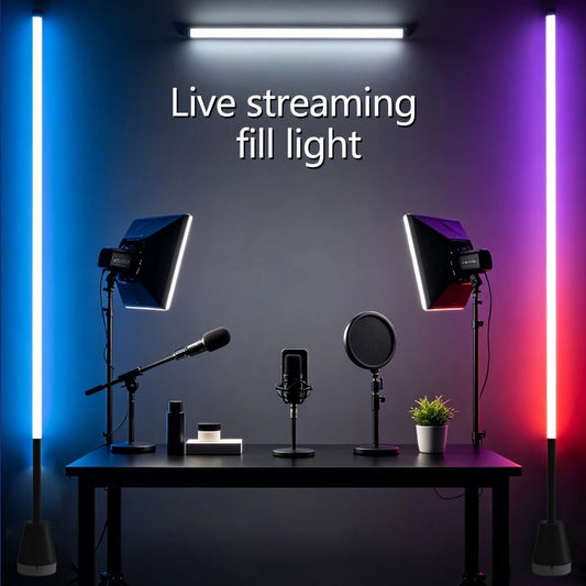 59inch RGB LED Corner Floor Lamp APP & Remote Control Timing Dimmable Standing Mood Light, Music Sync Ambient Light for Bedroom Gaming Room Live Streaming Decor