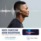 Bluetooth 5.3 Open Ear Wireless Headset With Dual Noise Cancelling Mic Bone Conduction Headphones for Trucker Driver Office Calls