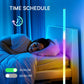 LED RGB Floor Lamp,Smart Corner Standing Lamp with Music Sync,Game Light for Bedroom, Living Room,Gaming Room,Office