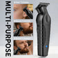 Kemei Black Haircut Three-Piece Set KM-2296 2299 1102 with Charging Base Electric Hair Clipper, Engraving Trimmer, Whitening Shaver, USB Rechargeable Professional Salon Full Haircut Tool Kit