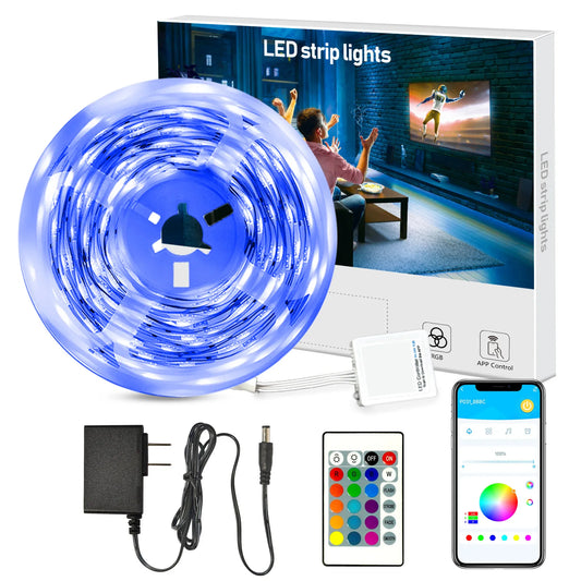 100ft 24V-12D-30M Meter 2835RGB Red Green Blue Colour Daybetter App Control Smart LED Strip Light for Home Bedroom