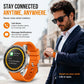 SENBONO MAX88 Men's Smartwatch: 1.43-inch Full Touchscreen, GPS, Compass, Multi-Sport Modes Multifunctional Round Smartwatch