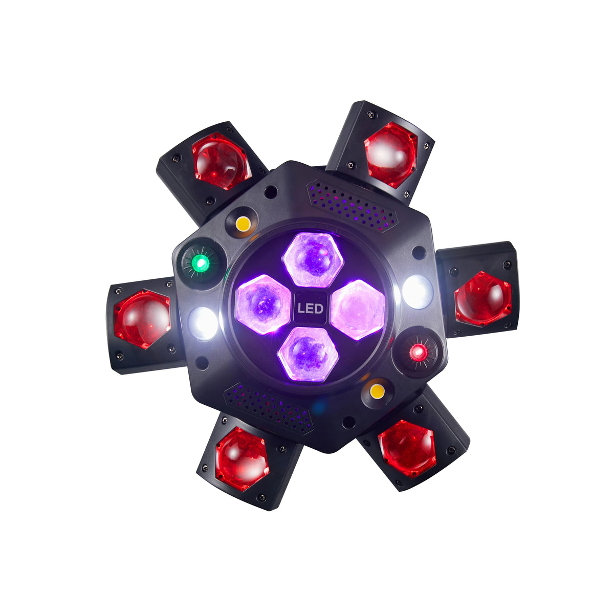 Moving Head DJ Lights 150W RGBW LED 6 Arms Party Light 4 in 1 Bee Eyes Effect Light for Party Disco Fast Shipping