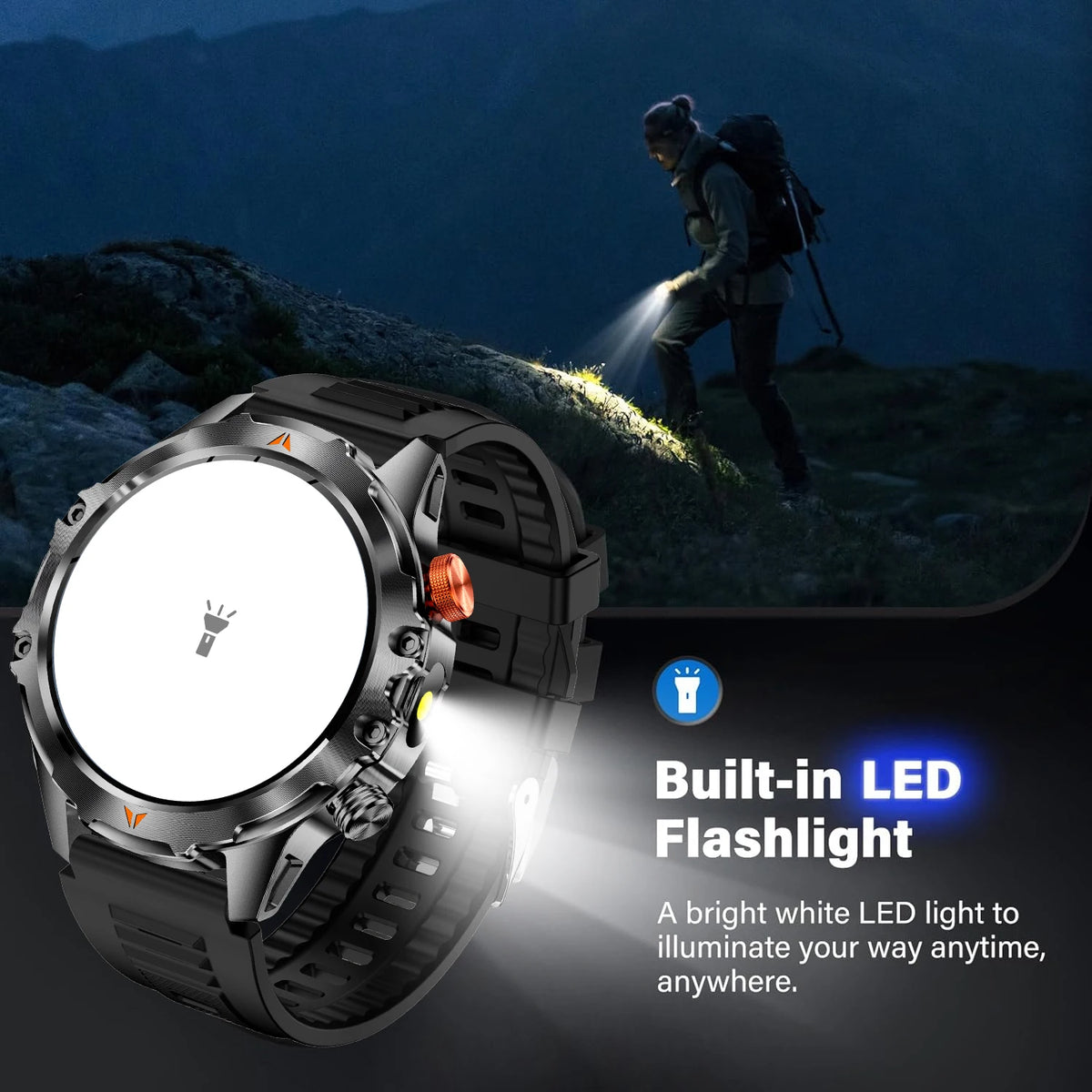 SENBONO V75 Unisex Smartwatch TFT Display IP68 Waterproof 11-30 Days Battery Life Heart Rate Monitor Activity Tracker Weather