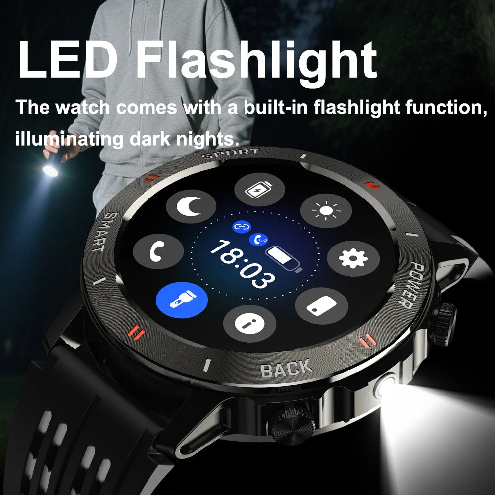 SENBONO Hot Sales SmartWatch Men S81PRO Answer Call Heart Rate Waterproof Round Large Battery Men Smart Watch for Ios Android