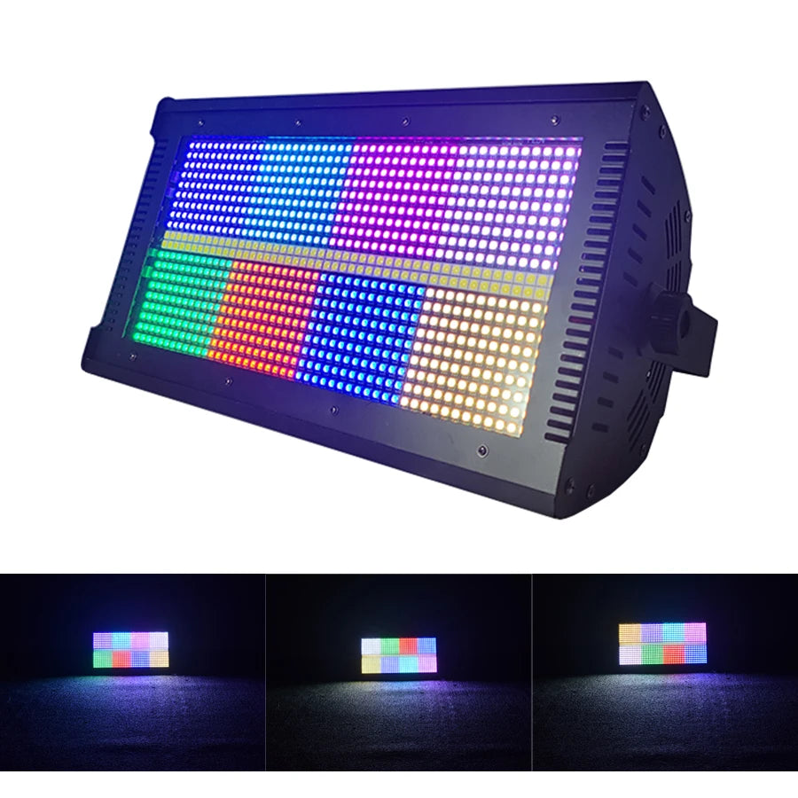 Stage Lighting LED 8+8 RGB Segmented Strobe Light Dyed Background Light Suitable for Bar DJ Nightclub Wedding Disco Banquet Hall