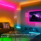 50ft 15M 5050 RGB Flexible Smart LED Strip Light 12V Christmas Festival Holiday Interior House Decoration APP Light Strings
