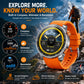 SENBONO MAX88 Men's Smartwatch: 1.43-inch Full Touchscreen, GPS, Compass, Multi-Sport Modes Multifunctional Round Smartwatch