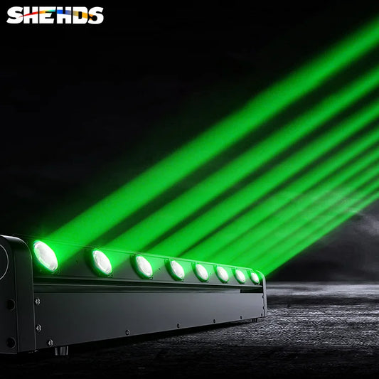 8x12W RGBW 4 in 1 Eight Eyes Beam LED Moving Head Bar DMX Professional Stage Lights