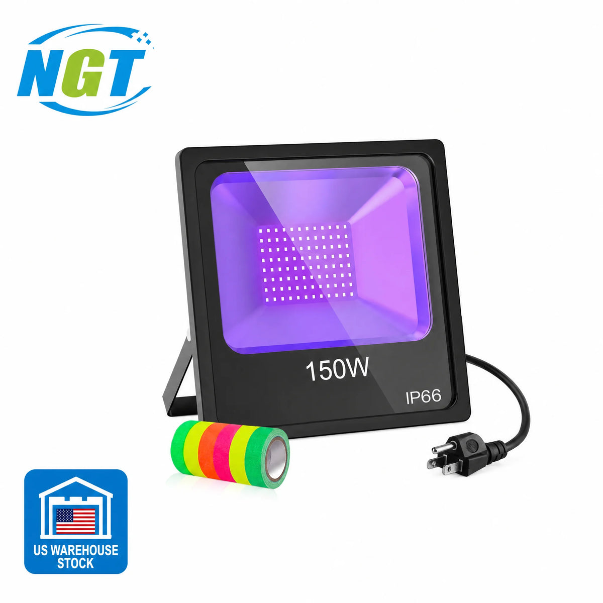 LED BLACK LIGHT Us Stock 150w 100w Led Flashing Stage Lights for Backyard Weeding Dj Nightclub House Disco Bar Party