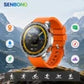 SENBONO MAX88 Men's Smartwatch: 1.43-inch Full Touchscreen, GPS, Compass, Multi-Sport Modes Multifunctional Round Smartwatch