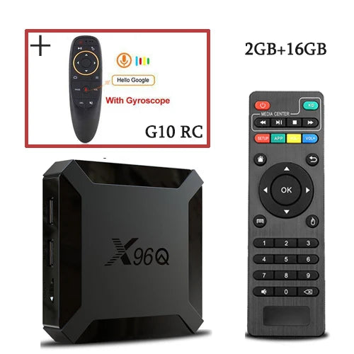 Fast Shipping X96Q Android 10.0 Smart TV BOX 2GB 16GB Allwinner H313 Quad Core 2.4G WIFI 4K Set Top Box 1GB 8GB