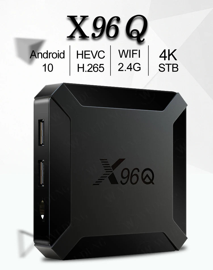 Fast Shipping X96Q Android 10.0 Smart TV BOX 2GB 16GB Allwinner H313 Quad Core 2.4G WIFI 4K Set Top Box 1GB 8GB