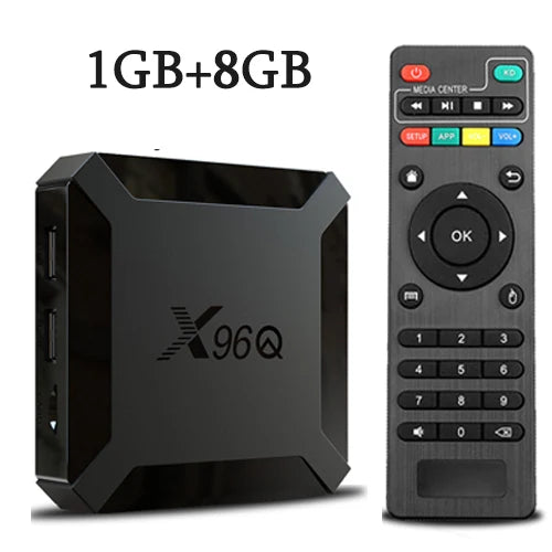 Hot X96Q Android 10.0 Fast Smart TV BOX 2GB 16GB Allwinner H313 Quad Core 4K Set top box Media Player fast shipping