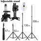 Photographic Equipment Photo Studio Photography Soft Box Kit With Triopod Video 50x70cm Softbox Photo Box With Lamp Holder E27