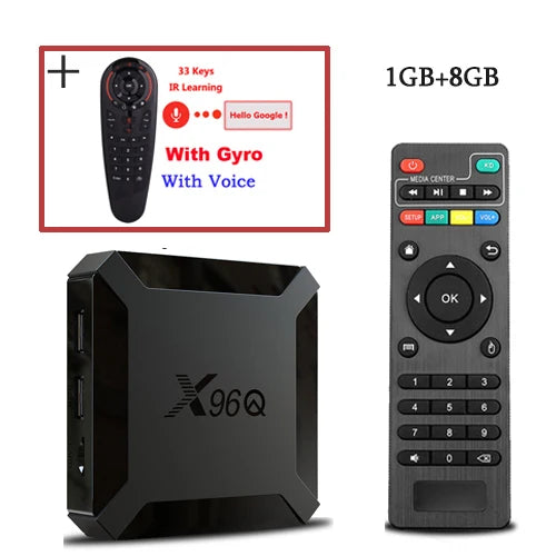 Hot X96Q Android 10.0 Fast Smart TV BOX 2GB 16GB Allwinner H313 Quad Core 4K Set top box Media Player fast shipping