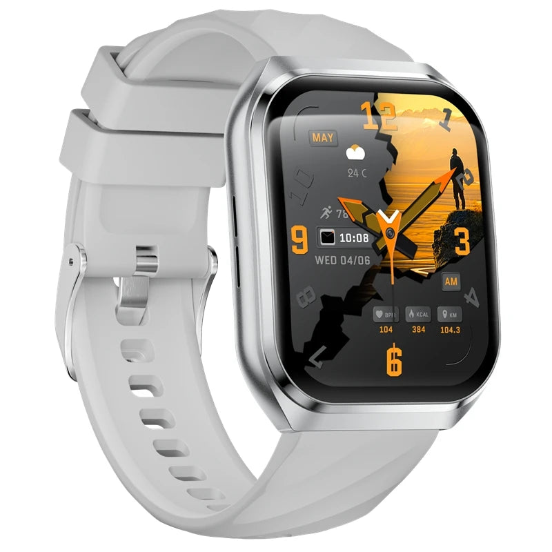 MT66 Smart Watch 1.83 Inch Curved 3D Display Square Screen 1000mah Big Battery Fitcloudpro App Bt 5.4 Call IP68 Sport Smartwatch