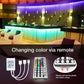 30m 24V IP20 2835 Multi-color RGB Led Strip Light with for Smart APP Control 44keys Remote Copper Flex Ribbon