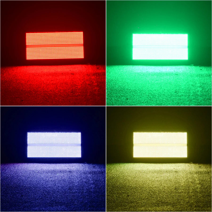 Stage Lighting LED 8+8 RGB Segmented Strobe Light Dyed Background Light Suitable for Bar DJ Nightclub Wedding Disco Banquet Hall