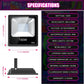 LED BLACK LIGHT Us Stock 150w 100w Led Flashing Stage Lights for Backyard Weeding Dj Nightclub House Disco Bar Party
