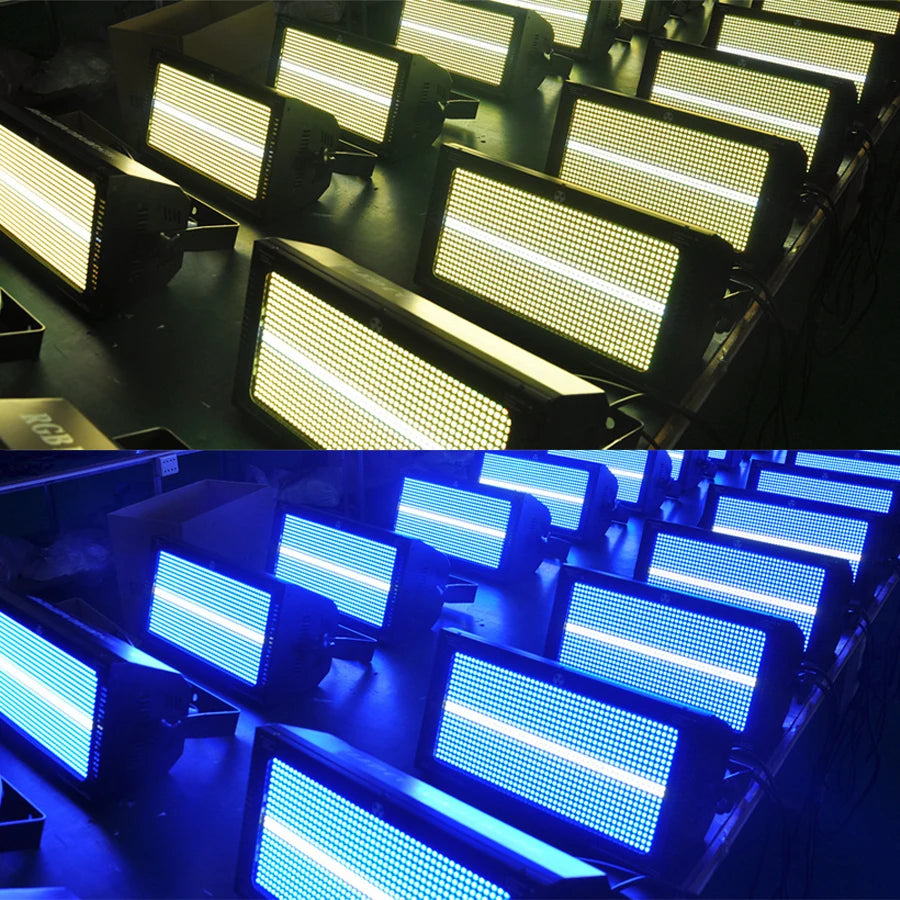 Stage Lighting LED 8+8 RGB Segmented Strobe Light Dyed Background Light Suitable for Bar DJ Nightclub Wedding Disco Banquet Hall