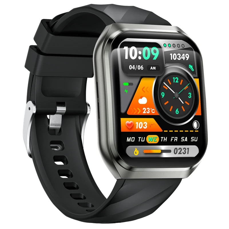 MT66 Smart Watch 1.83 Inch Curved 3D Display Square Screen 1000mah Big Battery Fitcloudpro App Bt 5.4 Call IP68 Sport Smartwatch