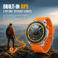 SENBONO MAX88 Men's Smartwatch: 1.43-inch Full Touchscreen, GPS, Compass, Multi-Sport Modes Multifunctional Round Smartwatch