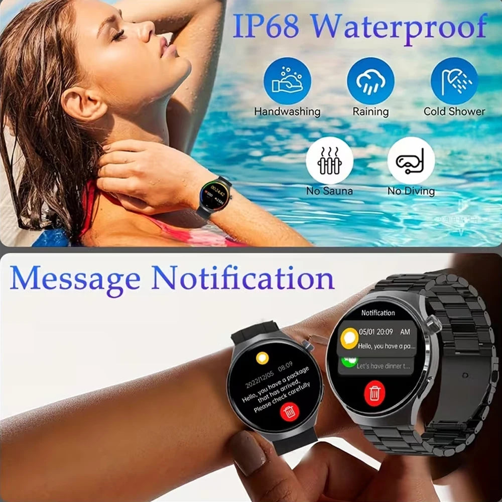 SENBONO V19 Men's Smartwatch 1.39-inch HD Screen BT Calling IP68 Heart Rate Monitoring Unisex Fitness Tracker Sports Smartwatch