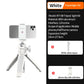 Ulanzi MT-08 Mini Tripod White Color Foldable Tripod Monopod  Mount 1/4'' Tripod Universal for DSLR Android iPhone Smartphone