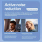 New LCD Color Screen Wireless Headphones with ANC Noise Cancellation, ENC, Low Power Consumption, BTV5.4, Sports-Style JM19 Headphones with an Ultra-Long Battery Life of 60 Hours