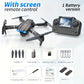 2026 Upgraded E88 PRO MAX Foldable Drone with Dual Cameras, 8K Screen Remote Control, Extra Batteries, One Key Return, Portable RC Quadcopter for Adult Beginners, Black Friday Christmas Holiday Gift