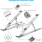 Foldable Aluminum Laptop Stand, 7-Level Adjustable Height, Anti-Slip Silicone Pads, Portable for 10-15.6 Inch Laptops & Tablets