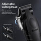 Kemei Black Haircut Three-Piece Set KM-2296 2299 1102 with Charging Base Electric Hair Clipper, Engraving Trimmer, Whitening Shaver, USB Rechargeable Professional Salon Full Haircut Tool Kit