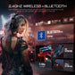 2.4GHz Wireless Headphones Bluetooth 5.0 Gaming Headset 3 Mode Connection ENC Noise Cancelling Mic 50H Playtime 50mm Drivers Low Latency Surround Sound Dual Chamber Audio for PC PS4 PS5 Xbox Switch