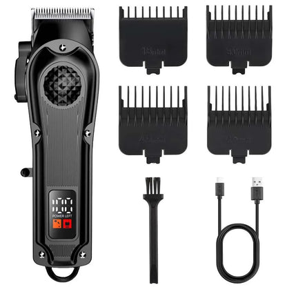 Professional Barber Electric Hair Clipper LED Display Screen USB Charging Trimmer Powerful Electric Hair Clipper Trimmer Tool