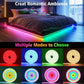 RGB Neon LED Strip Lights 16.4Ft Waterproof Flexible DIY Rope Lights with Music Sync & App Remote Control Model D0100XFP39V