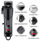 Professional Barber Electric Hair Clipper LED Display Screen USB Charging Trimmer Powerful Electric Hair Clipper Trimmer Tool