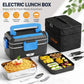 Dual‑Use Electric Heated Lunch Box, 12V Car & Home Plug‑in Food Warmer, 304 Stainless‑Steel Portable Heating Bento Box with Insulated Bag, Fast Heating Food Container for Office, Car, Travel