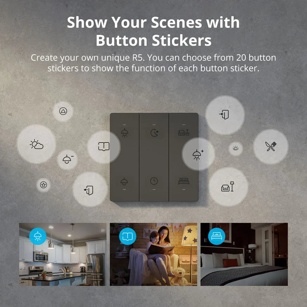 SONOFF R5 Scene Controller 6 Channel SwitchMan Wireless Remote Controller Smart Home Appliance Use For M5 eWeLink-Remote Gateway
