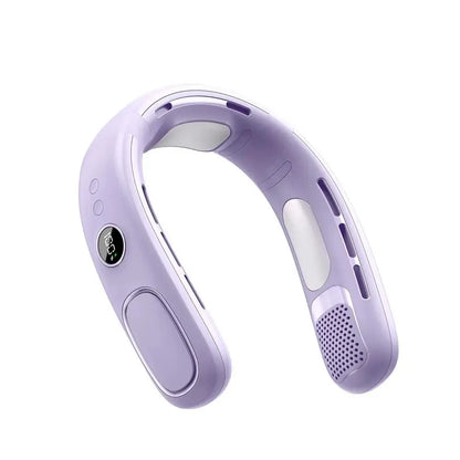 N90 Neck Fan Semiconductor Cooling 5-Speed Bladeless Wearable Fan USB Rechargeable Portable Outdoor Travel Camping