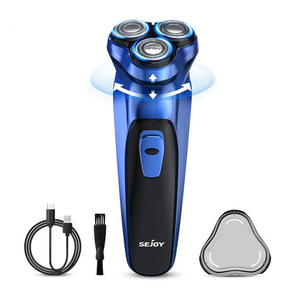 Electric Razor for Men Cordless,Men's Electric Shaver,,Pop-up Trimmer,Wet or Dry Rotary Shaver for Men for Travel,USB Fast Charging