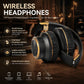 Wireless Bluetooth Over Ear Headphones Foldable Stereo with 40mm Driver for HiFi Sound Quality and Heavy Bass Built in Microphone Ideal for Gaming PC and Phone Long Battery Life Stable Wireless Connection