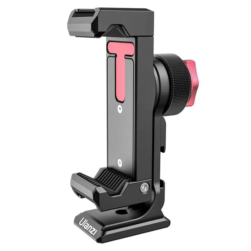 Ulanzi ST-27 Metal Phone Holder Clamp With Cold Shoe Arca Rotatable Tripod Mount Clip for TikTok Vlog Photography