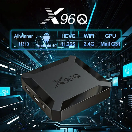Fast Shipping X96Q Android 10.0 Smart TV BOX 2GB 16GB Allwinner H313 Quad Core 2.4G WIFI 4K Set Top Box 1GB 8GB