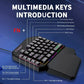 FocusOnPC TF900 2-in-1 Mobile Gaming Converter Combo, One Hand Keyboard & Mouse Kit for PUBG Mobile & Other Smartphone Mobile Games  RGB Wired Gaming Keyboard Mouse Combo