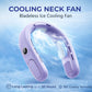 N90 Neck Fan Semiconductor Cooling 5-Speed Bladeless Wearable Fan USB Rechargeable Portable Outdoor Travel Camping