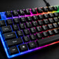 Wired USB Backlit Keyboard and Mouse Combo, Ergonomic Mechanical Feeling Gaming Keyboard & Mouse Kit, Plug Play Computer Accessories for PC Desktop Laptop Home Office Gaming