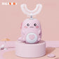 Children Electric Toothbrush Kids U-shaped 360 Degrees Silica Gel USB Charging Ultrasonic Toothbrush Kids Smart Toothbrush
