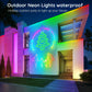 50FT RGB Neon Rope Lights, IP67 Waterproof Flexible LED Strip Light with App & Remote Control, Music Sync, DIY Design for Bedroom, Gaming Room, Outdoor Patio, and Holiday Party Decor